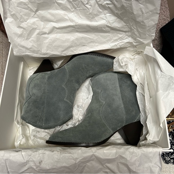 NIB Isabel Marant Darizo Ankle booties in Sea Green size 36 - Picture 4 of 17
